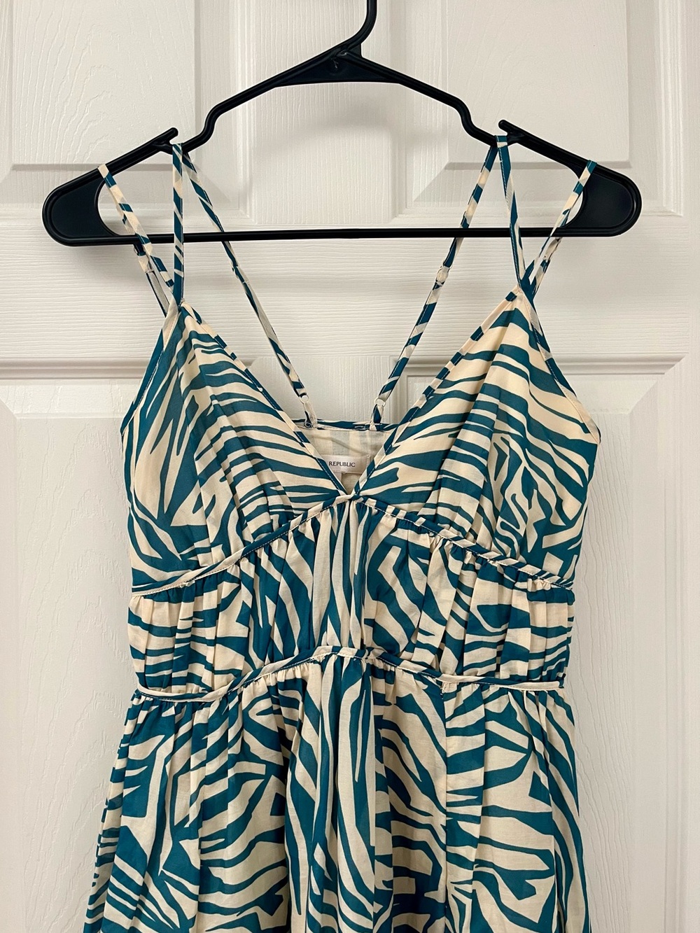 Banana Republic Cotton and Silk Maxi Printed Dress